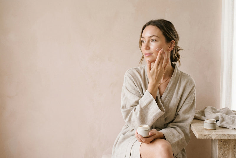 Cleanse and dry the under-eye area